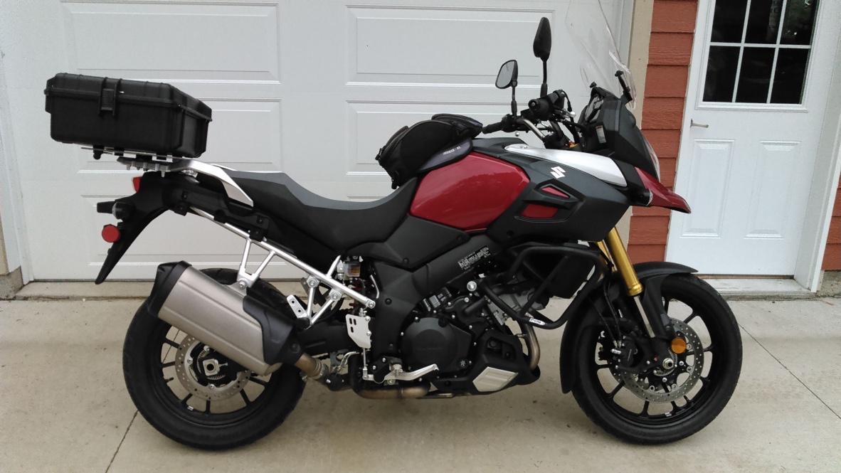 2017 – present V-Strom 650 Rear Rack and Top Box Quick Connect – Back Road Equipment LLC